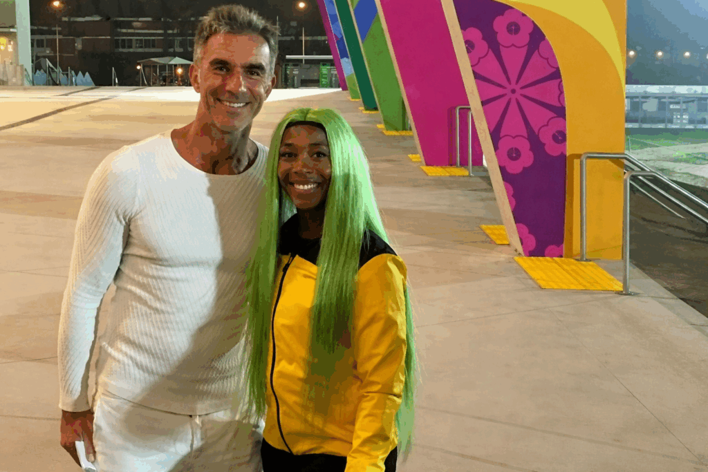 Mit 8 Fächer Weltmeisterin Shelly Ann Fraser @Panmericanos Lima 2019